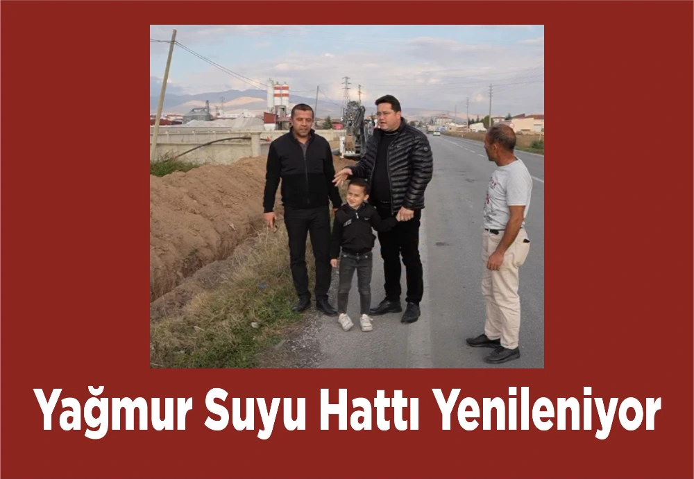 Yağmur Suyu Hattı Yenileniyor
