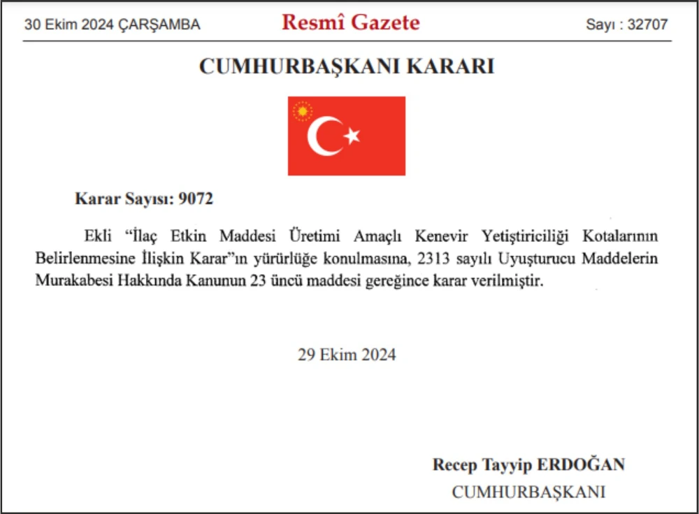 Mucizevi Bitki Kenevir Cumhurbaşkanı Kararıyla İlçemizde Üretilecek!