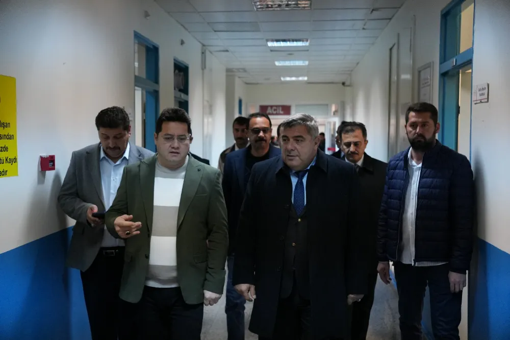 Kaymakam ARIKAN ve Başkan AYNACI’dan Yaralılara Geçmiş Olsun Ziyareti