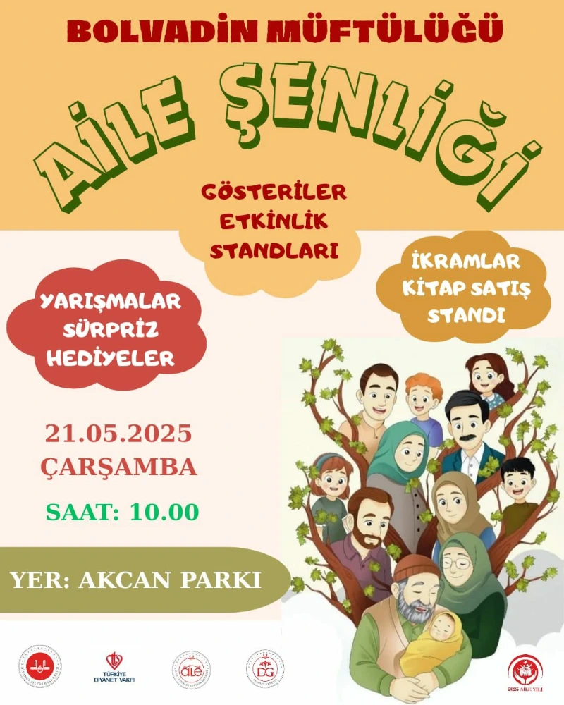 Bolvadin Müftülüğü Aile Şenliği Düzenliyor.
