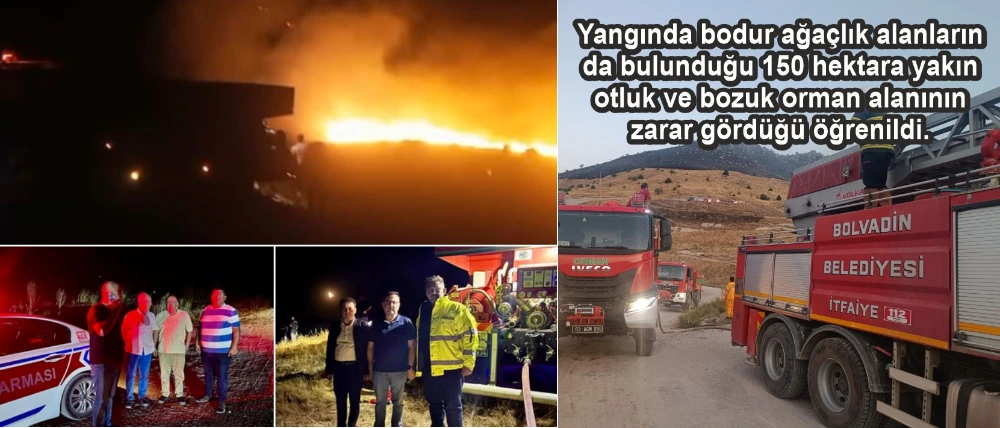 Kemerkaya’da Orman Yangını Korkuttu